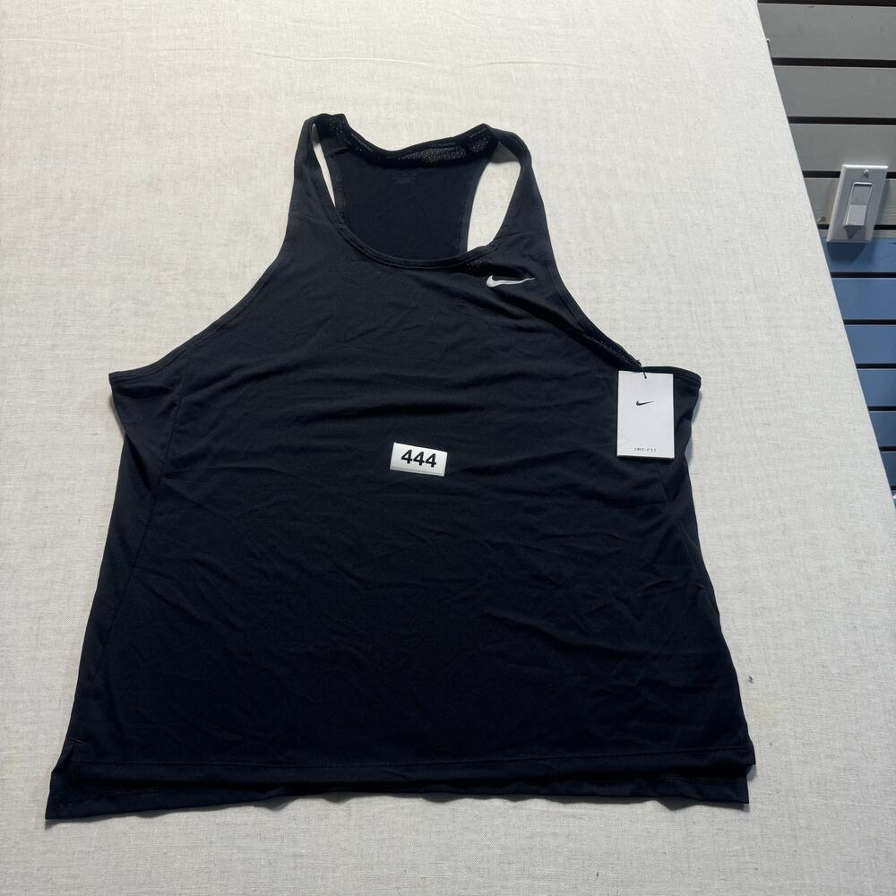 Nike Dri-FIT Fast Men's Racing Vest Sz XL Black Brand New‎